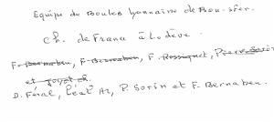 12 z04 Equipe de boules lyonnaise de bousfer champ France odeve 2001